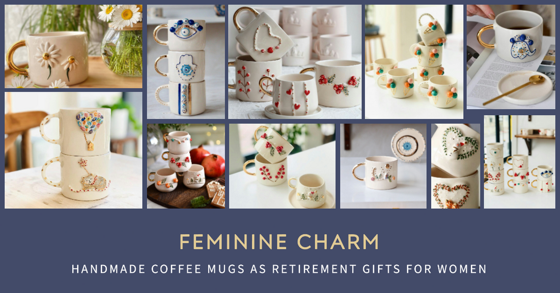 Feminine Charm: Our Handmade Coffee Mugs as Retirement Gifts for Women