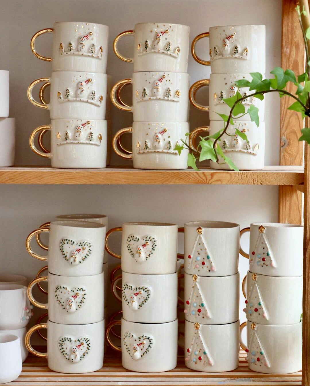 Handmade Christmas Mugs from Enjoy Ceramic Art