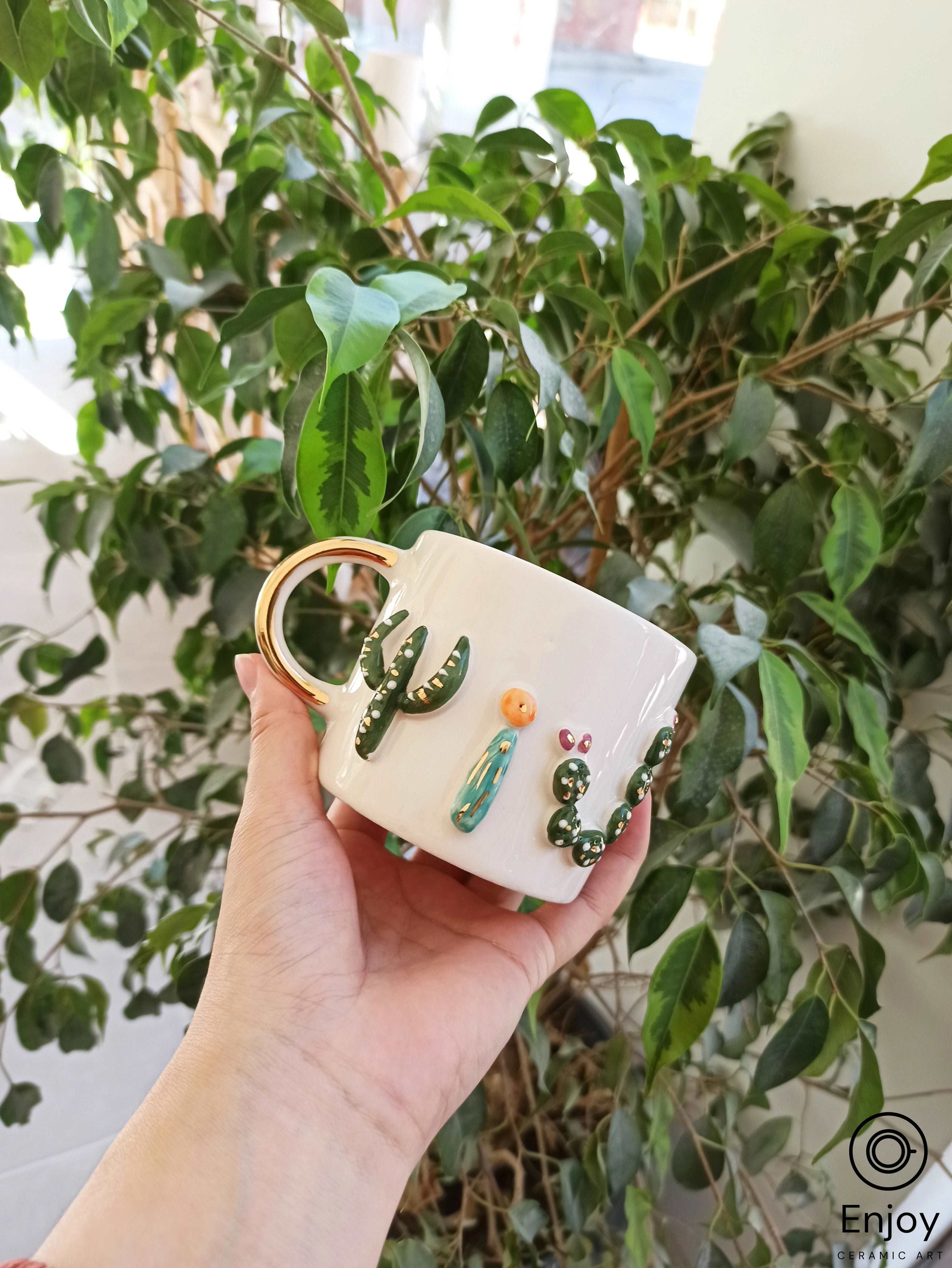 Cute Cowgirl Cactus Lover's Mug - 11oz Western Coffee Cup Gift for Plant  Lovers