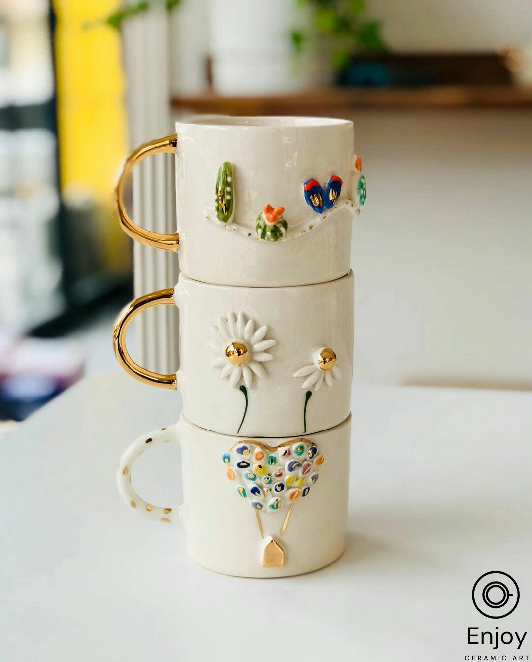 Handmade 'Up' Movie Ceramic Coffee Mug - 10 Oz Disney Pixar Inspired Coffee Cup